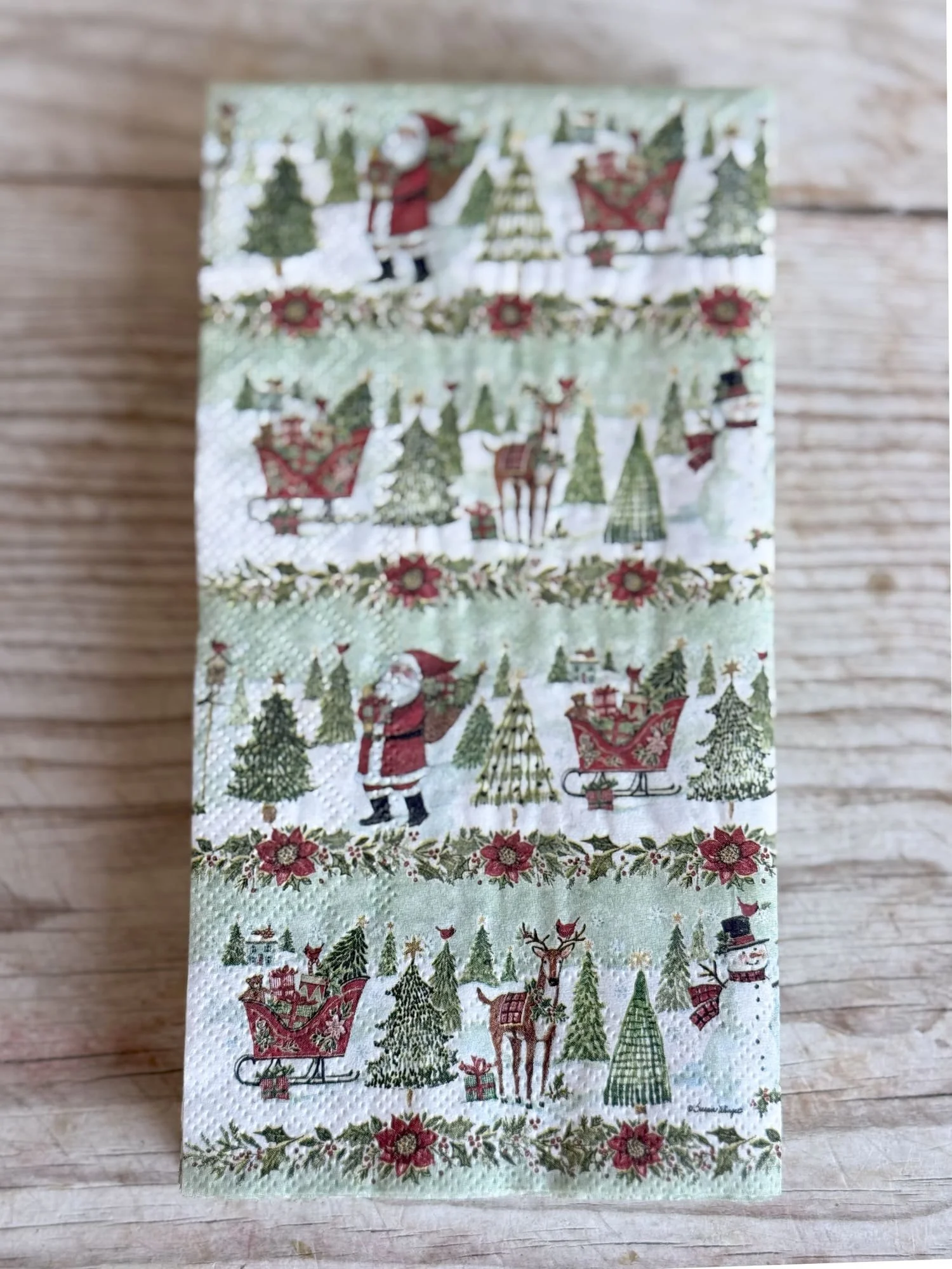 Holiday Guest Towels Christmas Paper Dinner Napkns